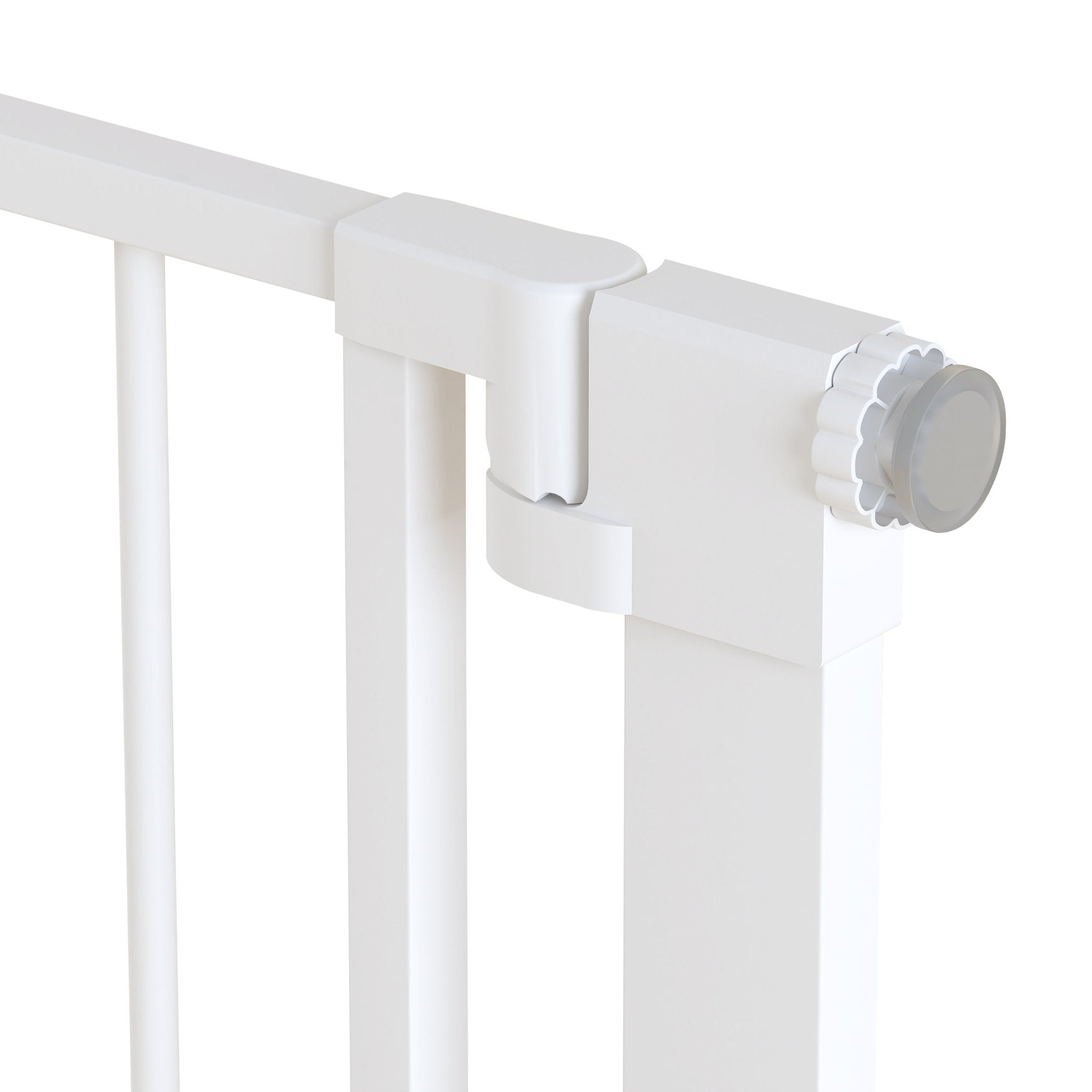 Poartă de Siguranță PRO 180° pentru Copii și Animale 75-82cm ALB - MAPROFI