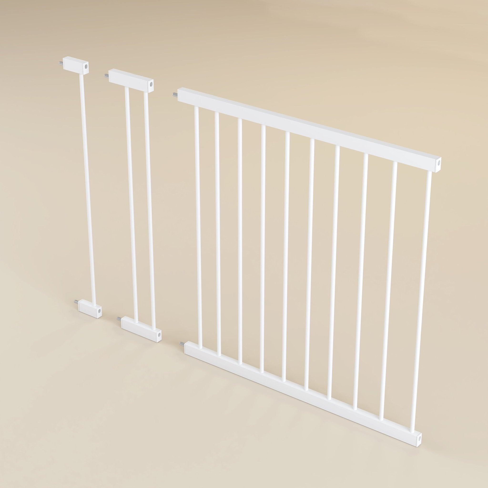 Poartă de Siguranță PRO 180° pentru Copii și Animale 75-82cm ALB - MAPROFI