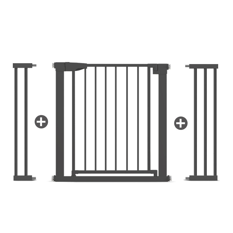 Poartă de Siguranță PRO 180° pentru Copii și Animale 76 x 111-117 cm, NEGRU