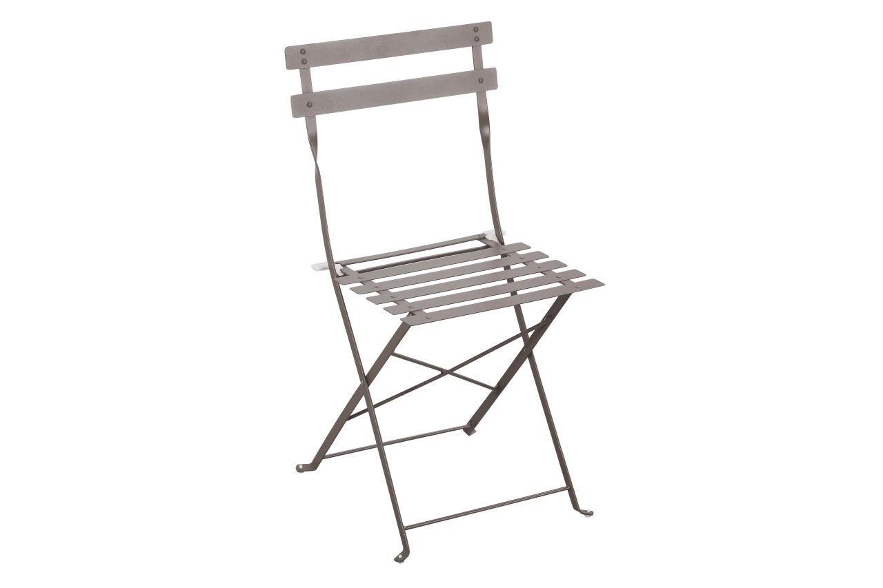 Set Bistro Flair – masă și 2 scaune din oțel vopsit – Bej (Grey Brown) - MAPROFI