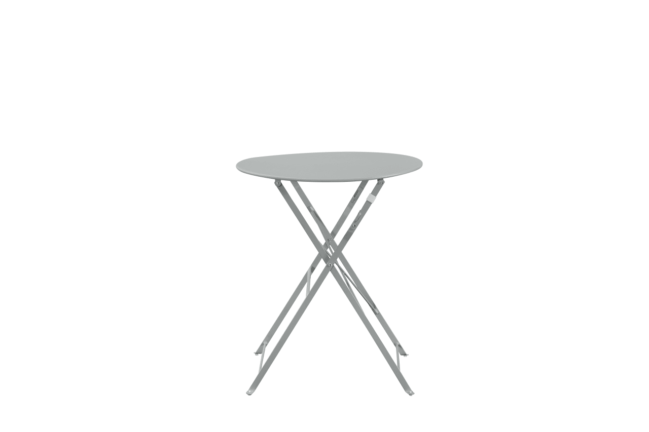 Set Bistro Flair – masă și 2 scaune din oțel vopsit – Gri deschis (Cool Grey) - MAPROFI